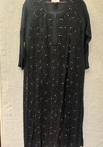 Black Premium Chikankari Georgette Kurta