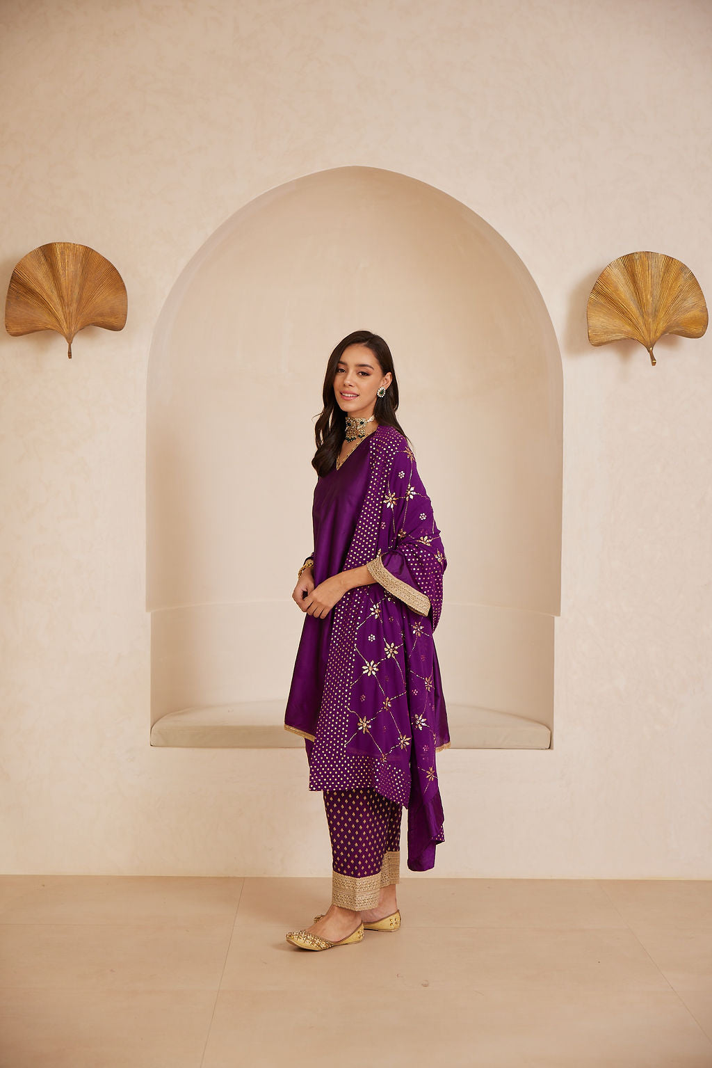 Purple Kamdani Suit