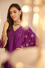 Load image into Gallery viewer, Purple Kamdani Suit
