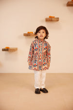Load image into Gallery viewer, Boys Ikat Kurta Set - Matching Family Set

