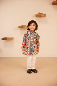 Boys Ikat Kurta Set - Matching Family Set