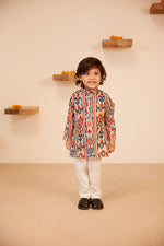 Load image into Gallery viewer, Boys Ikat Kurta Set - Matching Family Set
