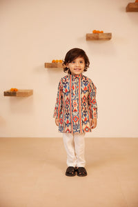 Boys Ikat Kurta Set - Matching Family Set