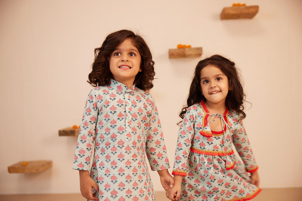 Girls Gharara Set - Matching Family Set