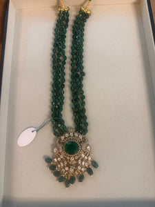 Emeralds and Polki Necklace