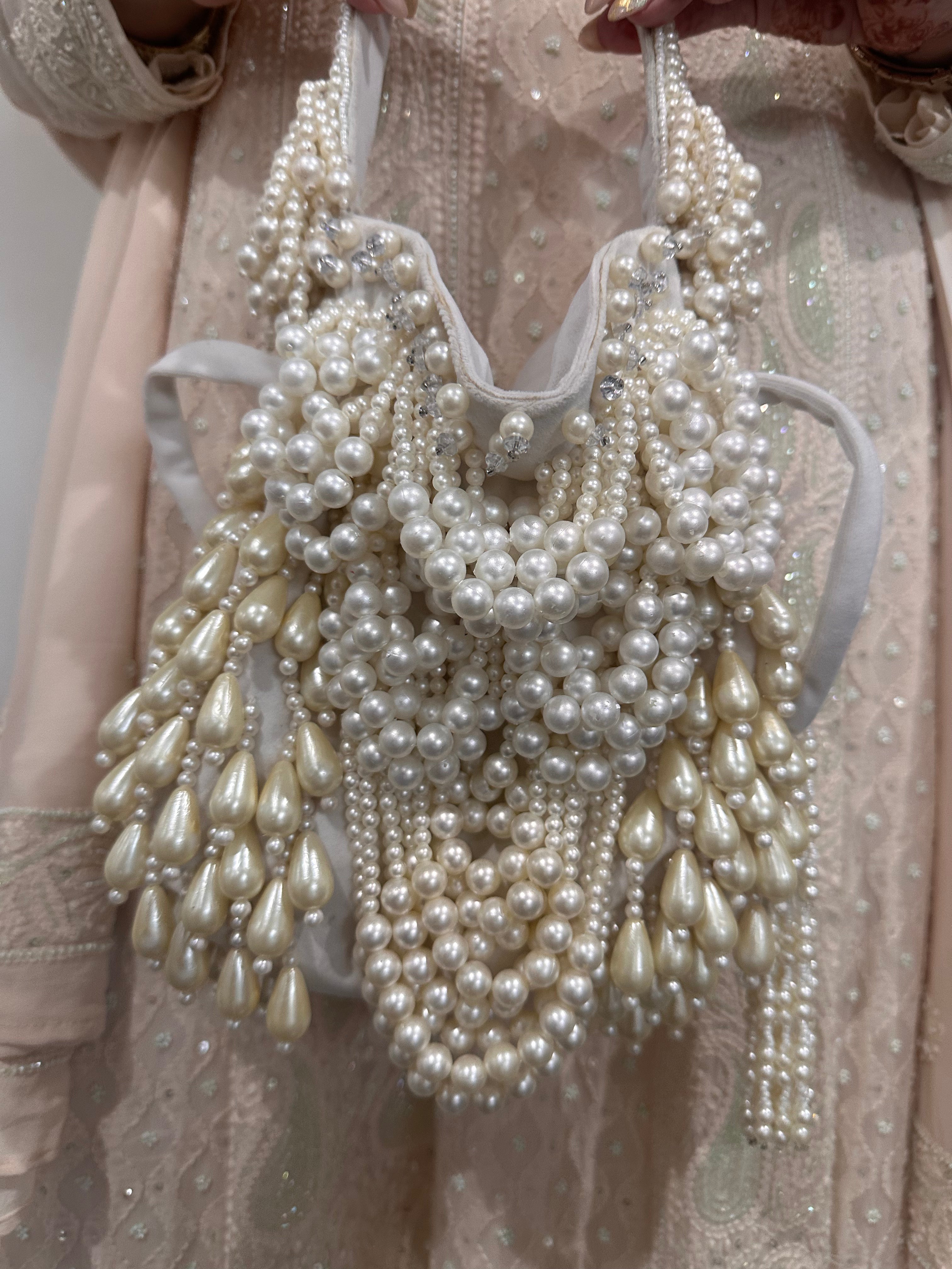 Handcrafted Pearl Potli Bag