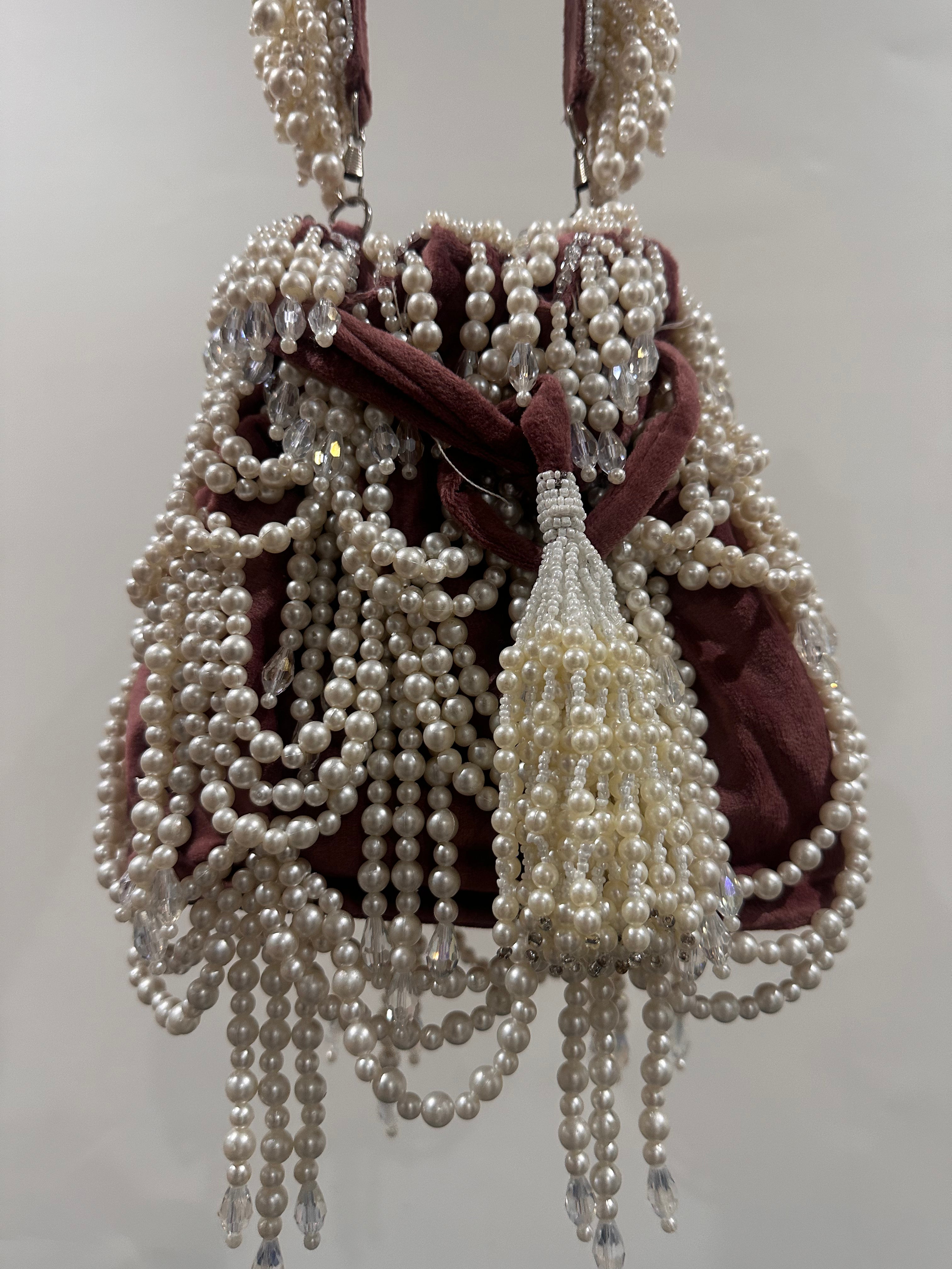 Handcrafted Pearl Potli Bag