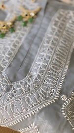 Load image into Gallery viewer, Pure Cotton Chikankari Kurta - Grey
