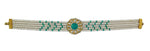 Load image into Gallery viewer, Pearl choker with turquoise stone
